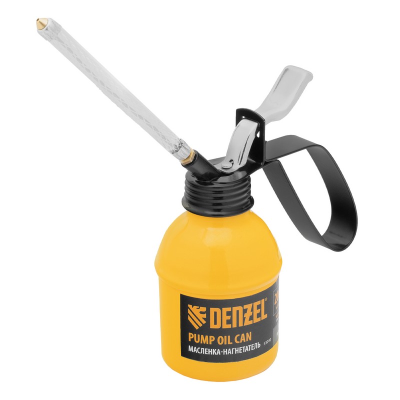 Масленка 200мл метал.корпус, гибкий наконечник Denzel 53240