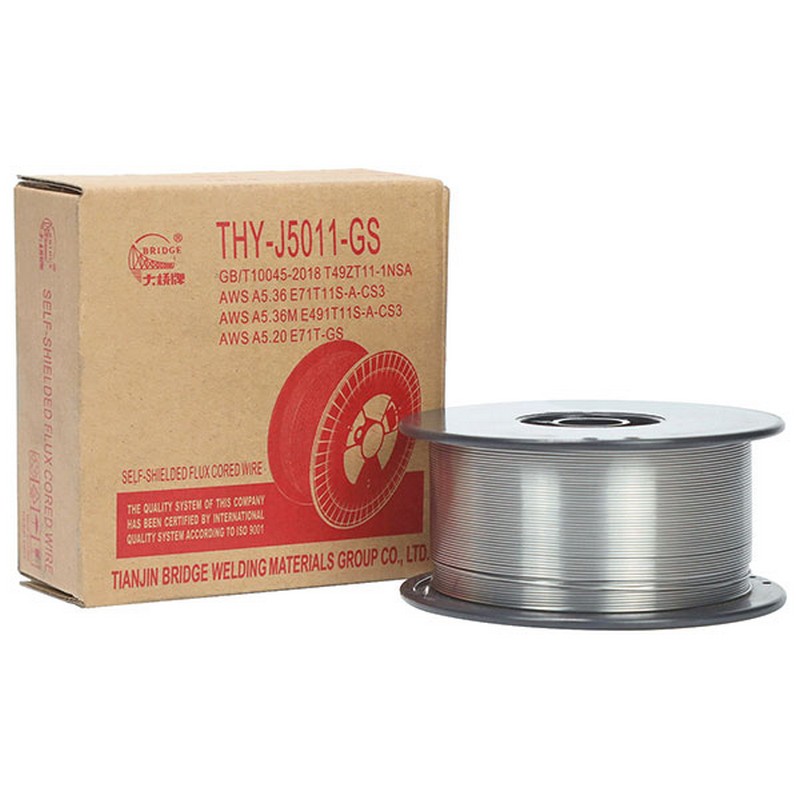 Проволока сварочная порошковая самозащитная 1мм 1кг BRIDGE THY-J5011-GS