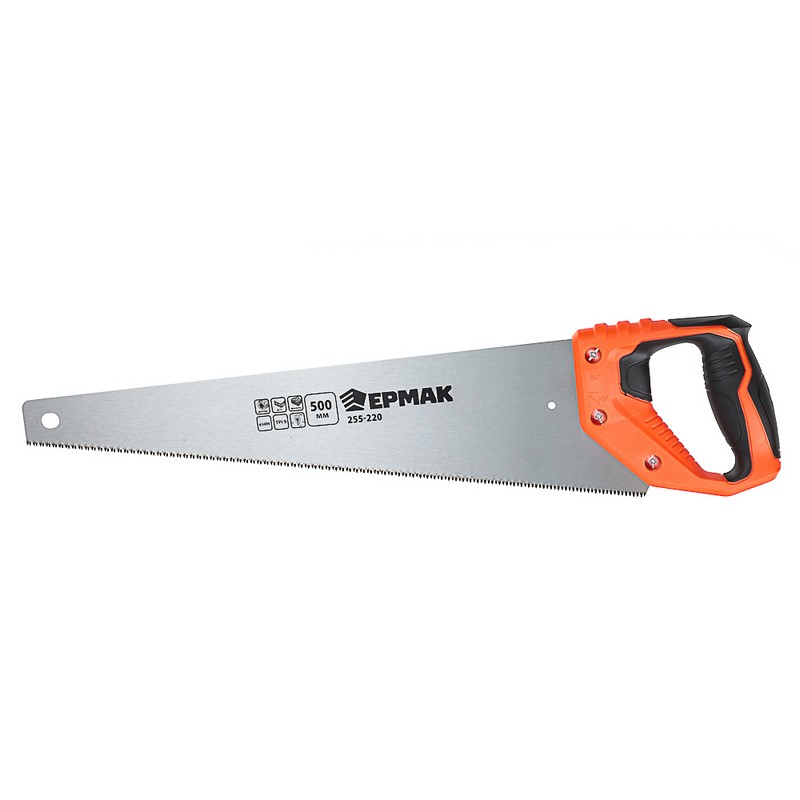 Ножовка по дереву 500мм 3мм "Аккуратный рез 3D" ЕРМАК 255-220
