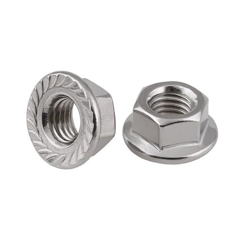 Гайка шестигранная с фланцем М8 DIN6923