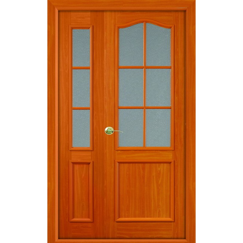 Дверное полотно экошпон модель №24 2000х700 цвет Snow Veralinga с врезкой замка и петель