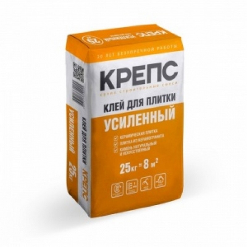 Клей для плитки Крепс Усиленный 25кг