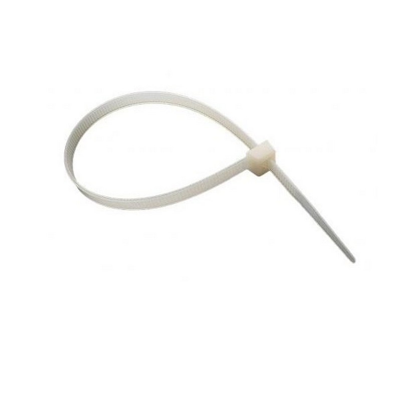 Стяжка нейлон. 250х3,6мм (100шт) белые ВИХРЬ