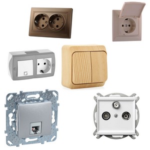 РОЗЕТКИ, ВЫКЛЮЧАТЕЛИ