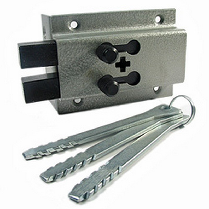 Замок накладной "Комаз" (ПР-90 ОХК) обр.ригель г.С-Пб Ц