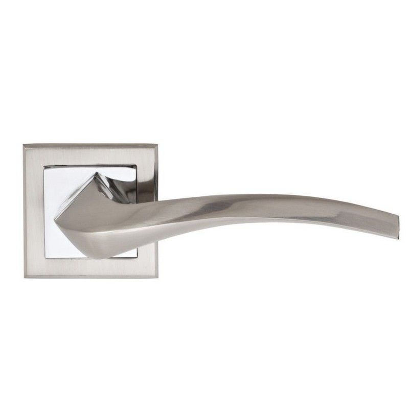 Ручка дверная, сплав ЦАМ облегченный "LOID"DH- 360 SN/CP