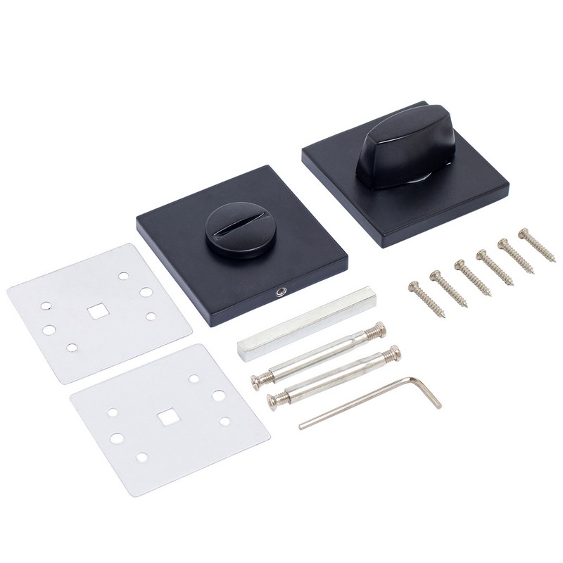 Завертка сантехническая  к ручкам АЛЛЮР АРТ BK-S2 BL(61150) матовый черный 