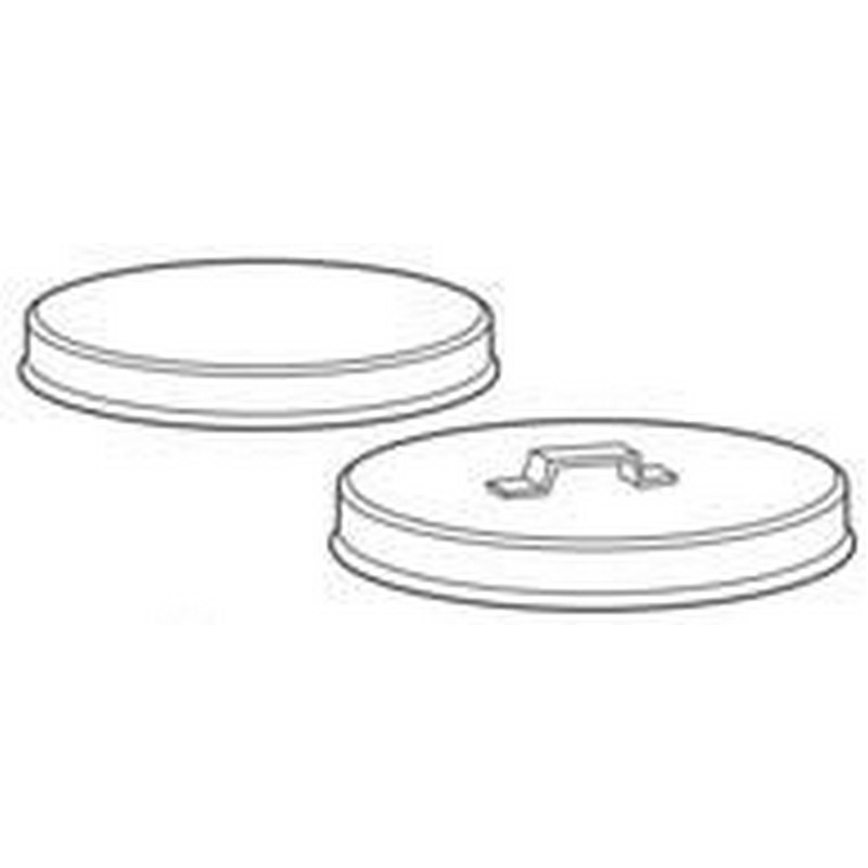 Крышка колодца 400 мм (нерж. сталь без ручки)