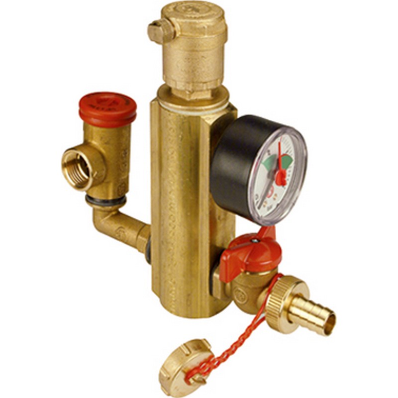 Предохранительный блок с предохраняющим и наполняющим клапаном (группа безоп. котла) R554E GIACOMINI