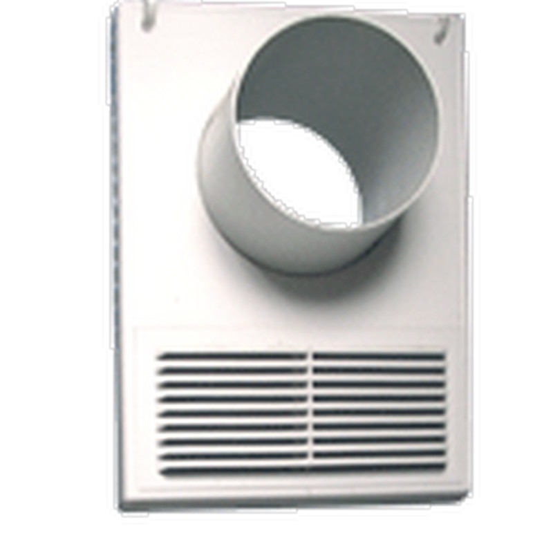 Решетка вентиляционная 1515К10ФВ 150*150 с фланцем d 100 (обр.клапан)