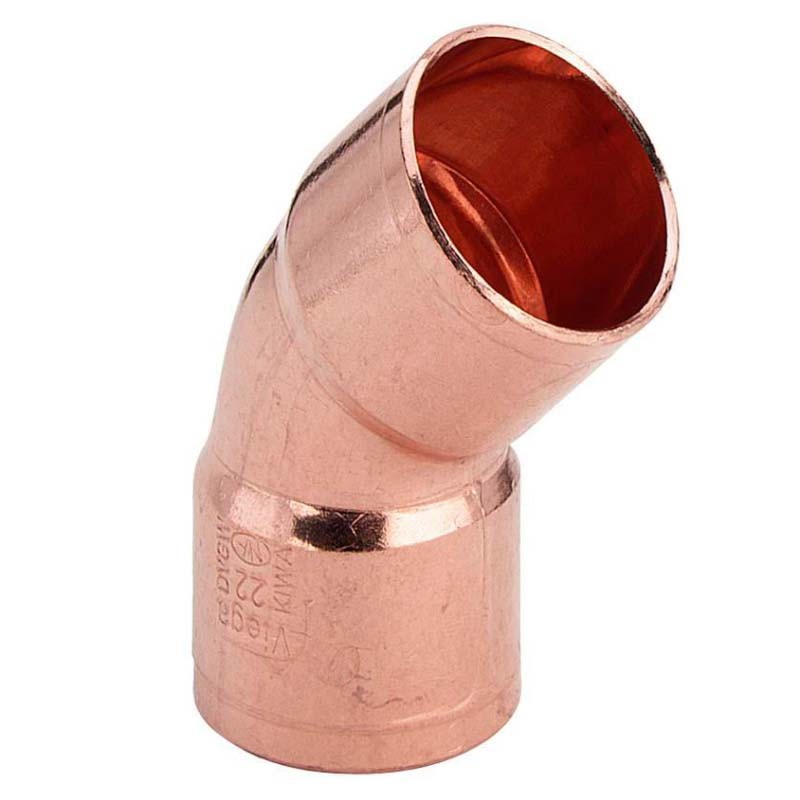 Угол двухраструбный пайка 12/45 95041