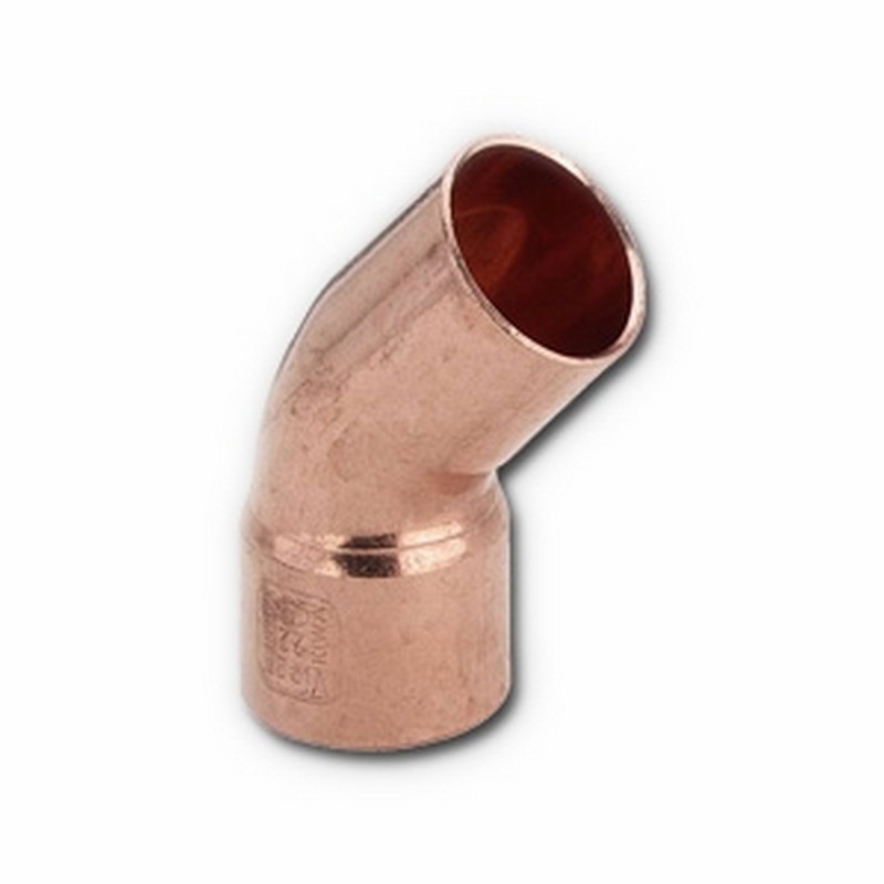 Угол однораструбный пайка 15/45 95040