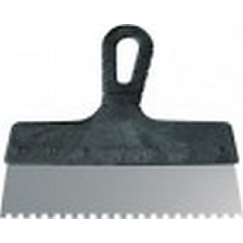 Шпатель фасадный нержавеющий зубчатый 250 мм / 8 мм 