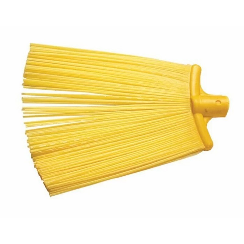 Метла полипропиленовая 200х300 плоская веерная без резьбы, без черенка