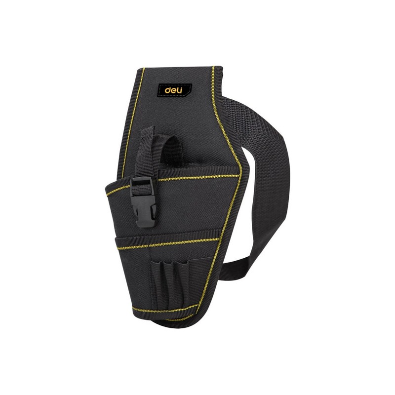 Сумка-кобура поясная 260х150мм, 4 карм., ремень, ткань Оксфорд 600D Deli DL430004