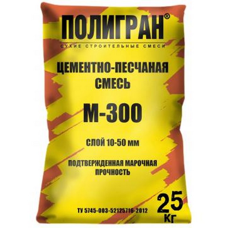 Смесь цементно-песчаная ЦПС М-300 25кг
