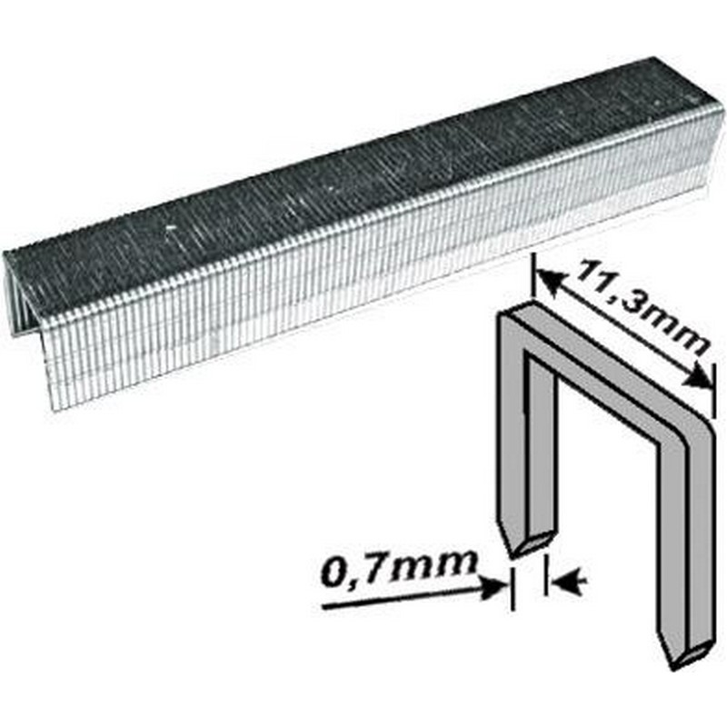 Скобы для степлера тип 53, 14мм, 0,7мм (1000шт) FIT 31314
