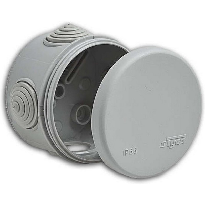 Коробка о/у 60х40мм круглая IP54 Рувинил 67010