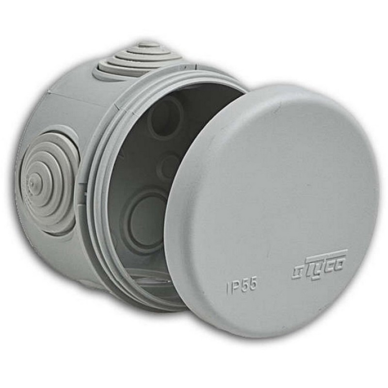 Коробка о/у 70х50мм круглая IP54 Рувинил 67020