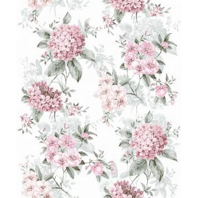 Обои виниловые на бумажной основе Гортензия 06 С32М В138 0,53х10 м