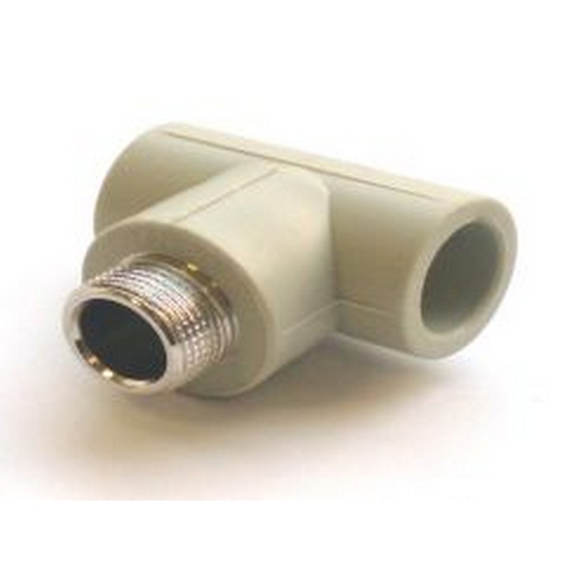 Тройник PPRC  комб. 25*1/2 нр