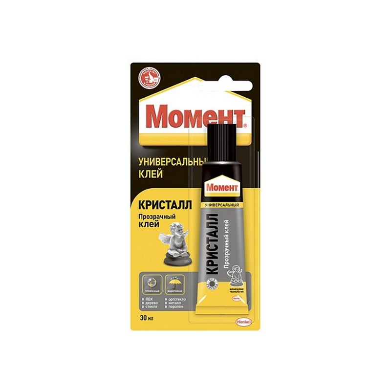 Клей МОМЕНТ-КРИСТАЛЛ 30мл унив. прозрачный 873873 (10)