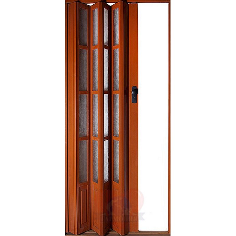 Дверь раздвижная пласт.MARLEY TANGO со стеклом  (дуб) 85*202