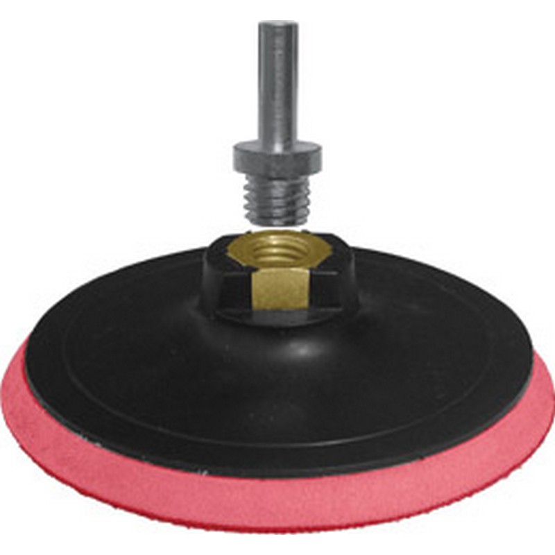 Диск опорный для МШУ 150мм М14 с липучкой пласт.основа +перех. д/дрели FIT 39622