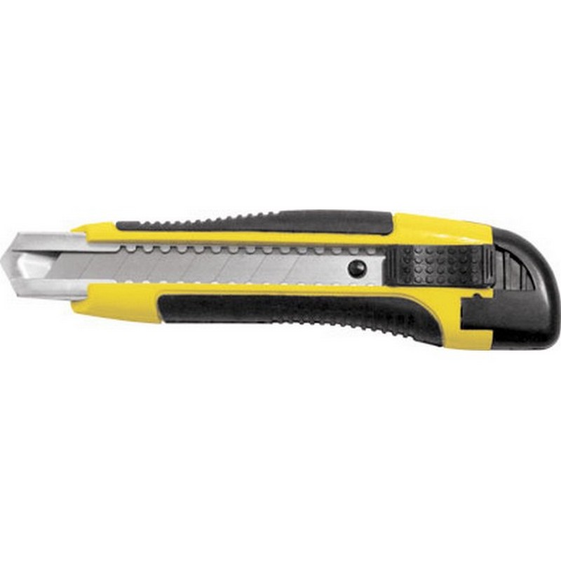 Нож технический 18мм усил. прорезин. Профи FIT 10258