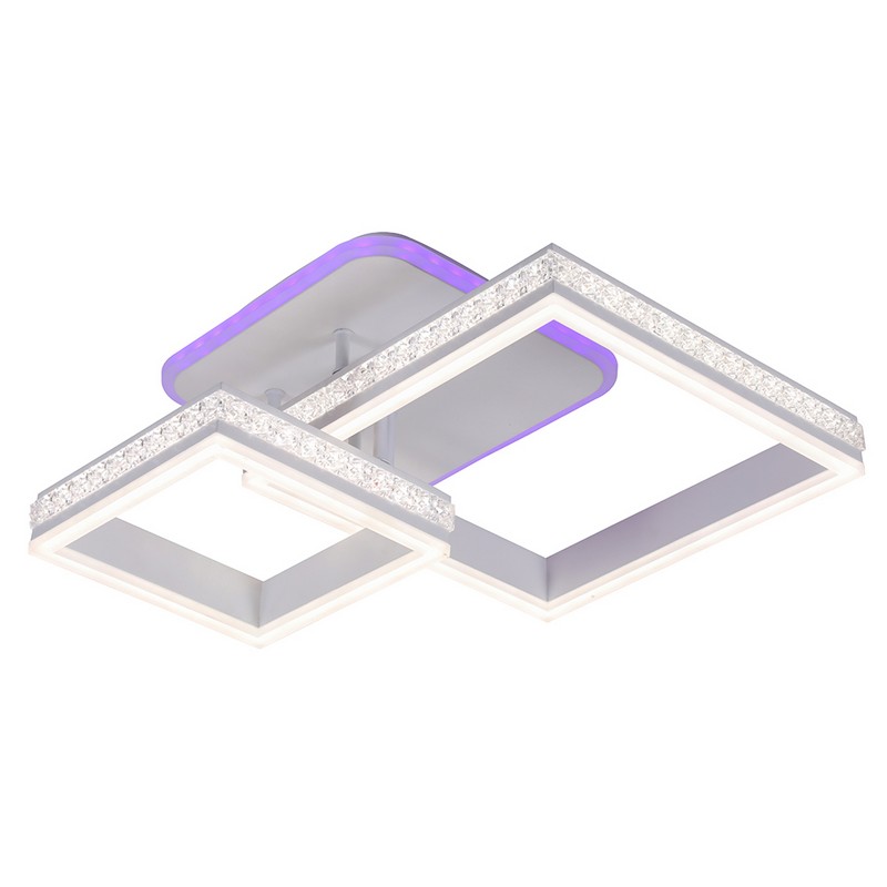 Люстра Светодиодная 6002/2  WHT 142W+8W RGB