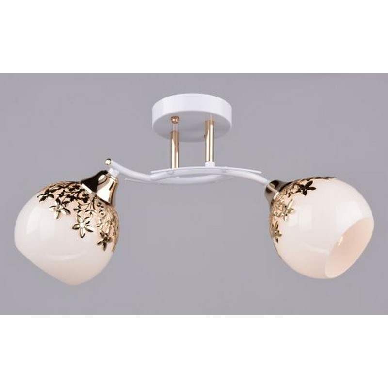 Светильник РС20594  WT+FG/2C (металл, стекло,Е27)