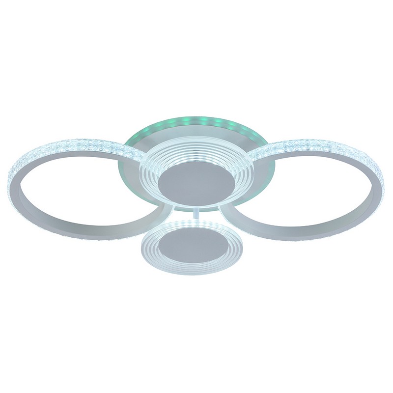 Люстра Светодиодная 5883/4  WHT 76W+6,5W RGB