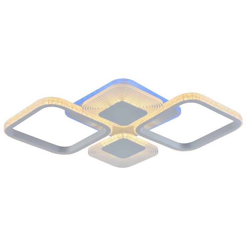 Люстра Светодиодная 5886/4B  WHT 80W+8W RGB