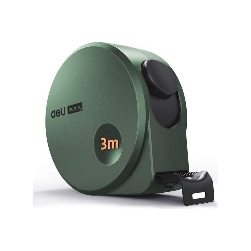 Рулетка 3м 16мм Deli HT8316L "Home Series Green"