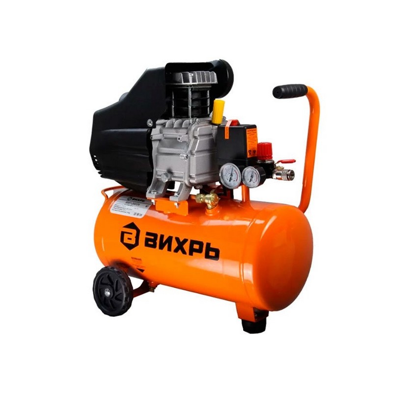 Компрессор ВИХРЬ КМП-260/24, 2000вт 24л 260л/мин