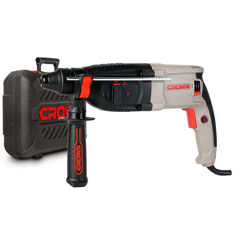 Перфоратор CROWN CT18181 BMC, 710вт 2,5Дж 3-реж. SDS-Plus 2,65кг кейс