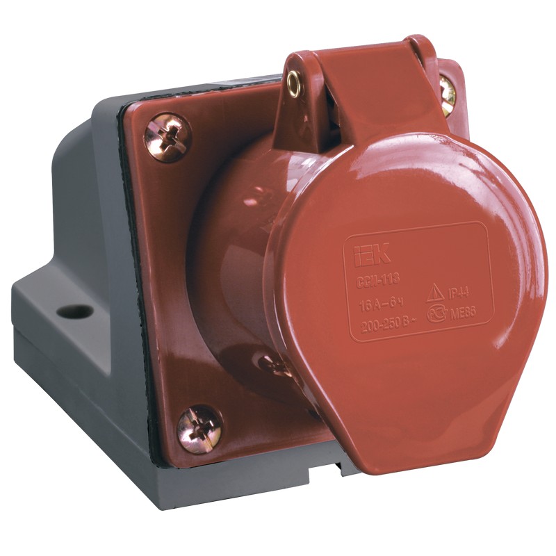 Розетка силовая стацион. о/у 32А 3Р+Е+N IP44 (125)