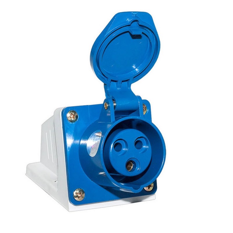 Розетка силовая стацион. о/у 16А 2Р+Е IP44 (113)