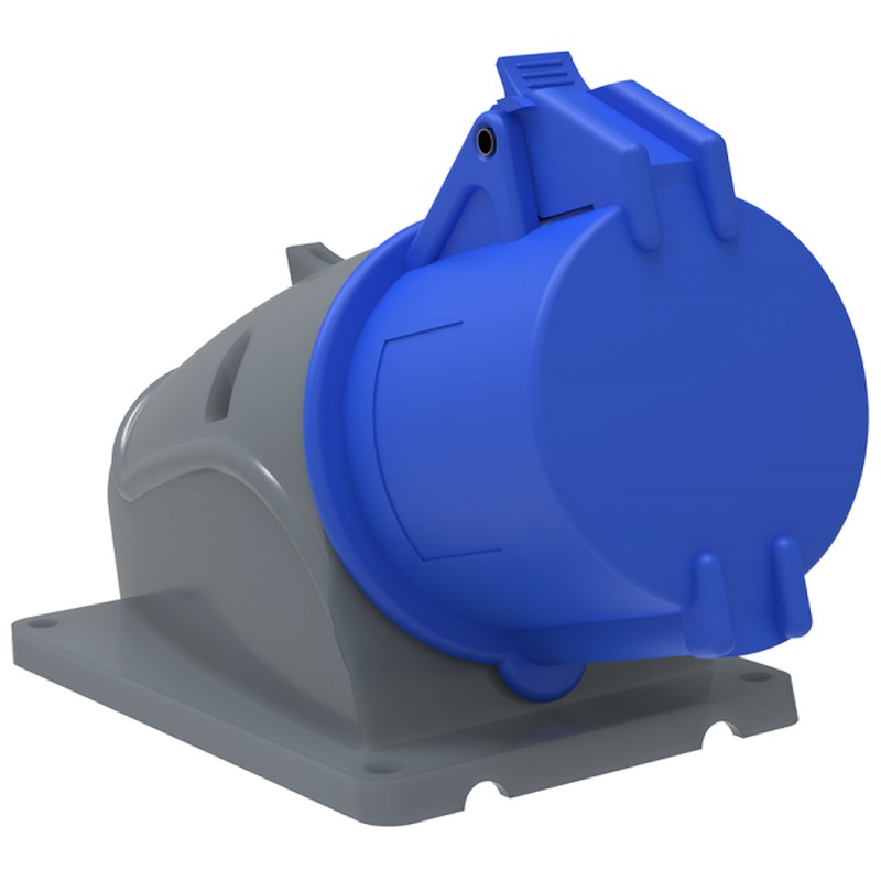 Розетка силовая стацион. о/у 32А, 2Р+Е, IP44 (123)