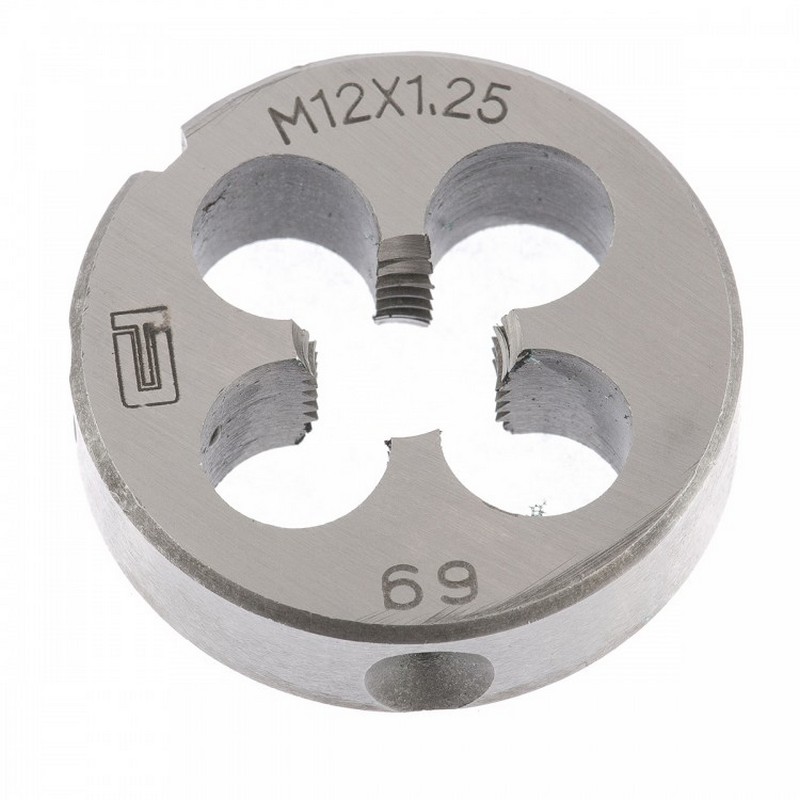 Плашка М12х1,25 СИБРТЕХ 77030 (мелкая резьба)