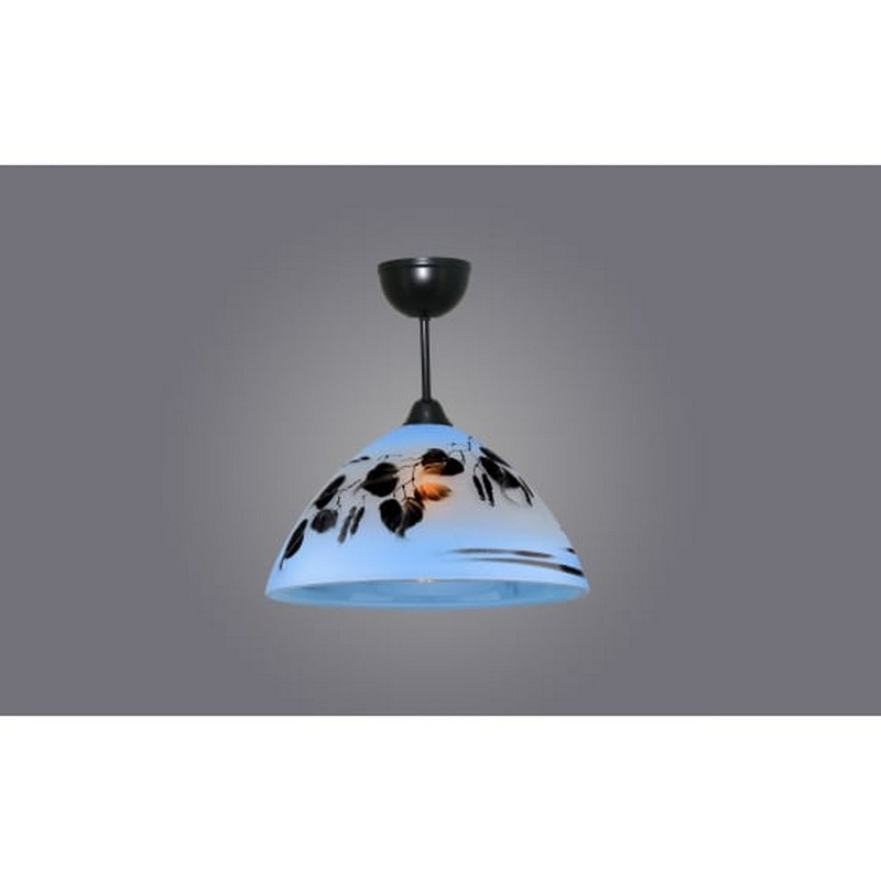 Светильник РС20205 BK/1С (металл, стекло, Е27)                                                              