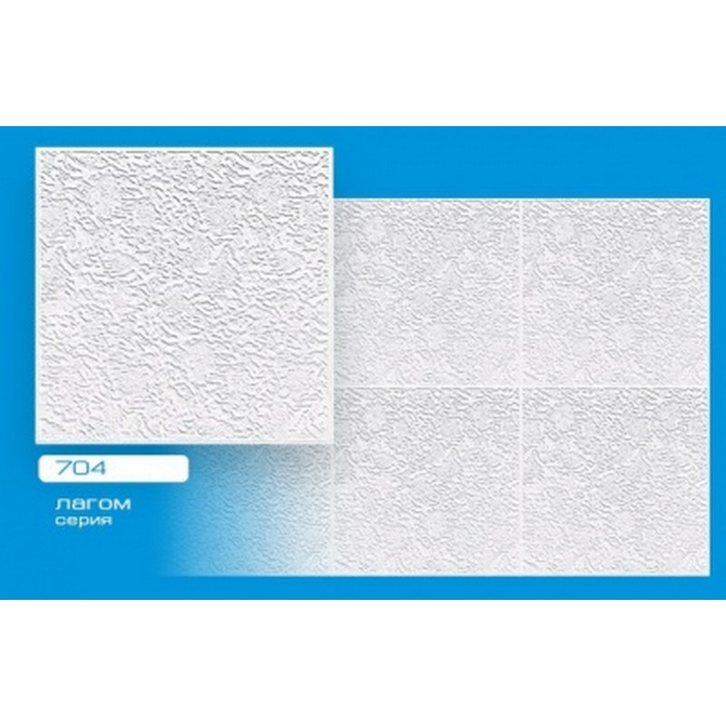 Плитка ФОРМАТ штамп 704 белая 