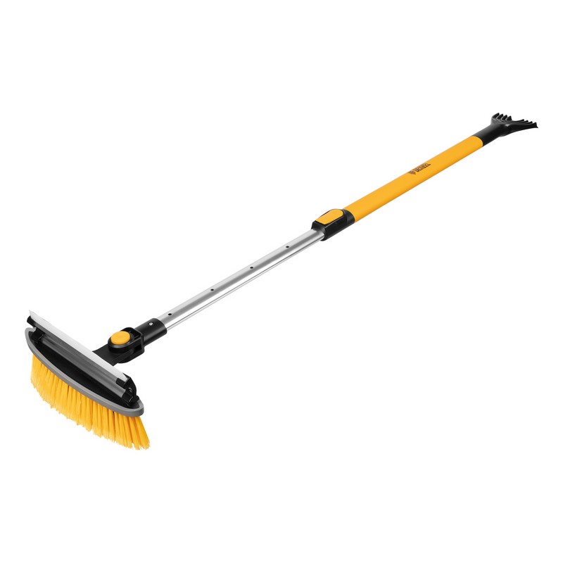 Щетка-сметка для снега со скребком, телескоп. 950-1320мм, поворотная голова, водосгон Denzel 55327