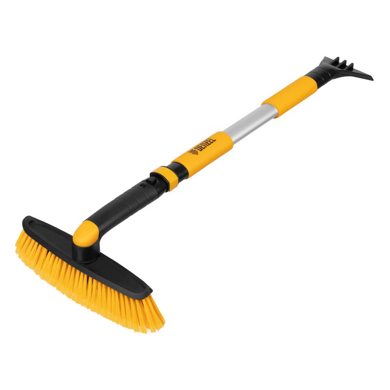 Щетка-сметка для снега со скребком, телескоп. 750-1120мм, поворотная голова DENZEL 55326