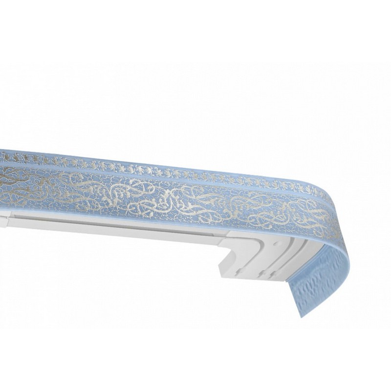 Карниз ГАЛАНТ-М  4,0м(мрамор синий  2-х рядн.)