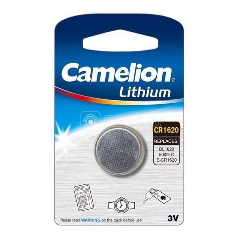Элемент питания CR1620, 3в CAMELION 3610