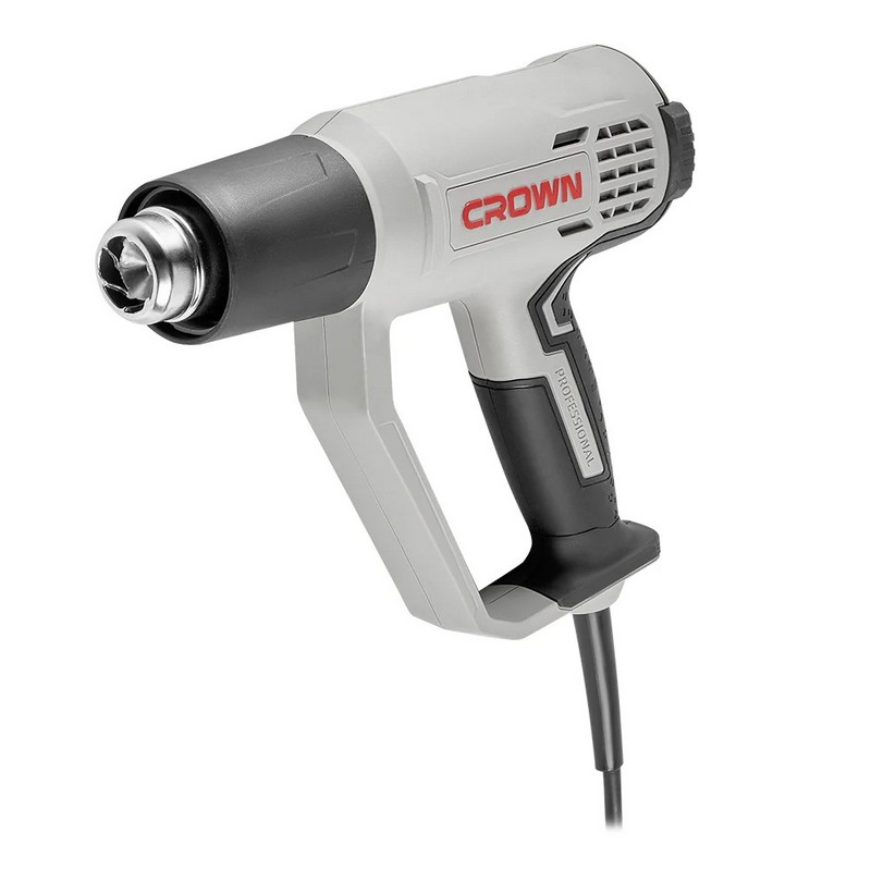Фен технический CROWN CT19042K, 2000вт 50/50-650/50/650°C, 600/300/600 л/мин, 0,68кг коробка