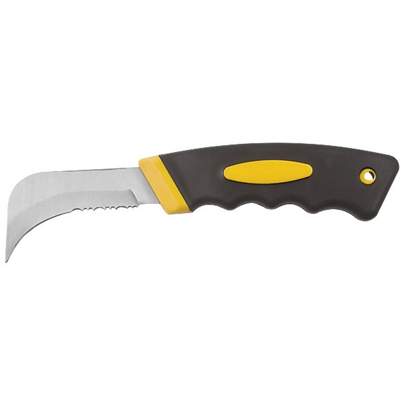 Нож для напольных покрытий нерж.сталь, прорезин.ручка FIT 10630