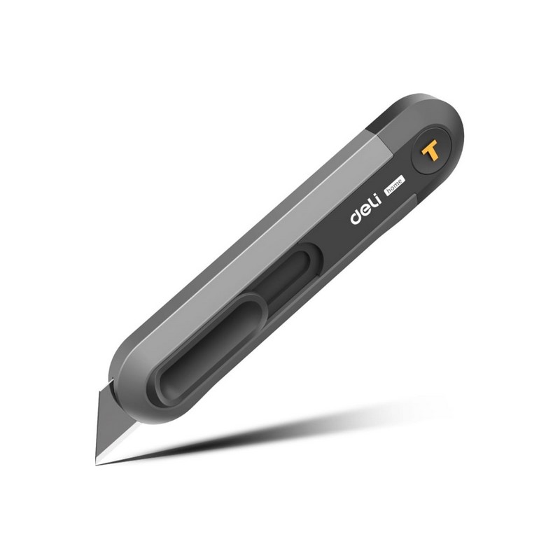 Нож технический 18мм лезвие трапеция Deli HT4008 "Home Series"