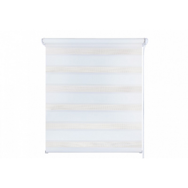 Штора рулонная  День-Ночь 140х160 (белый)